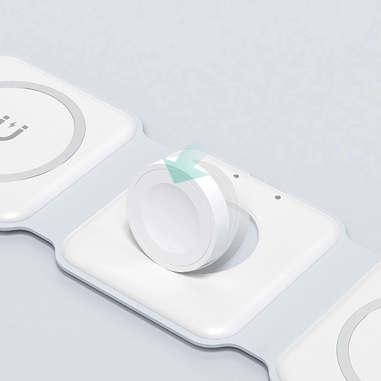 Dudao A11N 15W 3in1 Inductive Charger - White + USB-C / USB-C Cable_4