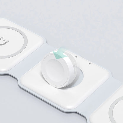 Dudao A11N 15W 3in1 Inductive Charger - White + USB-C / USB-C Cable_4