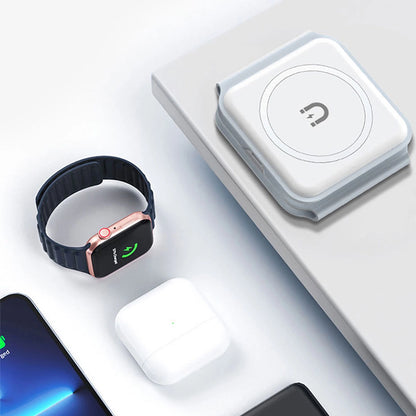 Dudao A11N 15W 3in1 Inductive Charger - White + USB-C / USB-C Cable_7