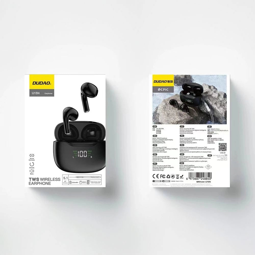 Dudao U15N TWS wireless headphones - black_1