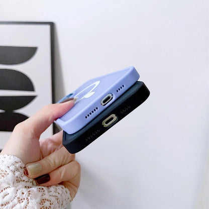 Magnetic Color Matte Case for iPhone 15 Plus - navy blue_3