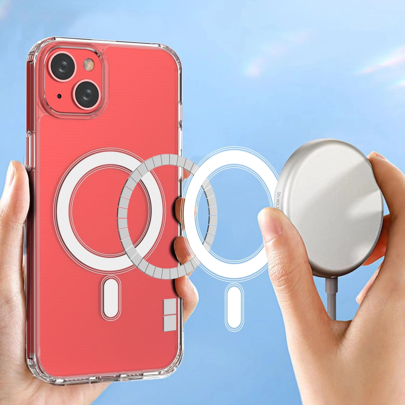 MagSafe iPhone 15 Plus Clear Magnetic Case - transparent_2