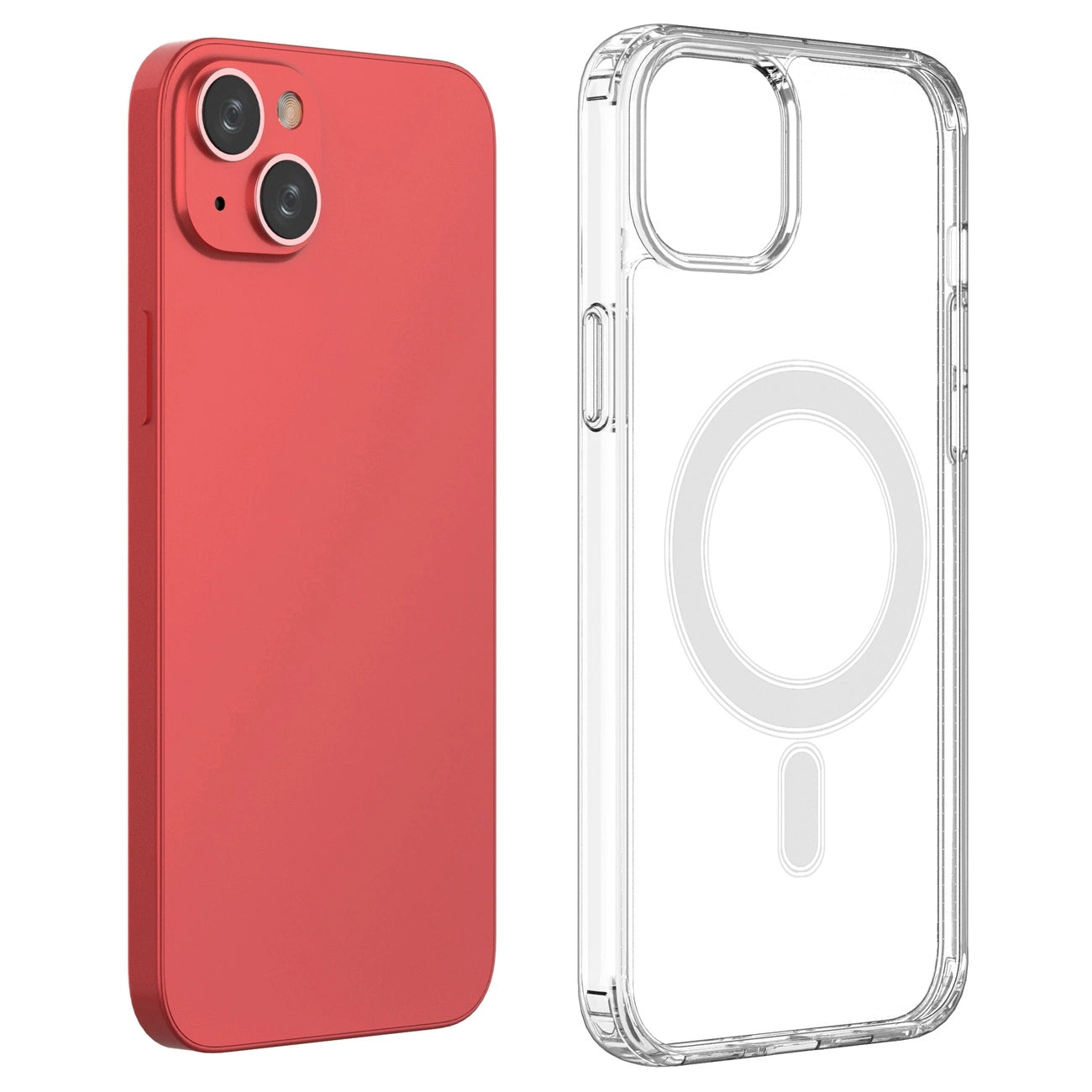 MagSafe iPhone 15 Plus Clear Magnetic Case - transparent_5