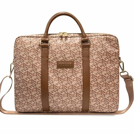 Guess GCube Stripes bag for a 16" laptop - brown_0