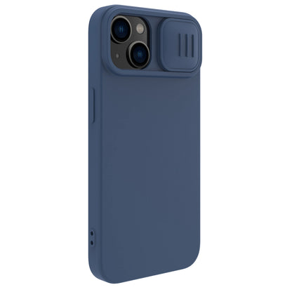 Nillkin CamShield Silky Silicone Case for iPhone 15 Plus with Camera Protector - Dark Blue_3