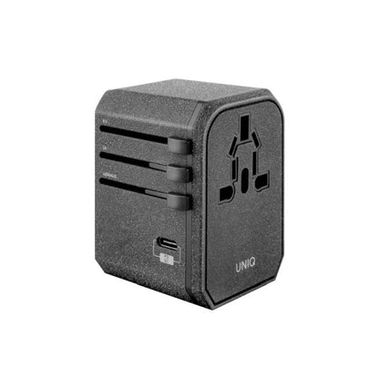 Uniq Voyage LITHOS Collective 33W 2xUSB PD 18W QC 3.0 travel adapter - gray_0