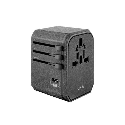 Uniq Voyage LITHOS Collective 33W 2xUSB PD 18W QC 3.0 travel adapter - gray_0