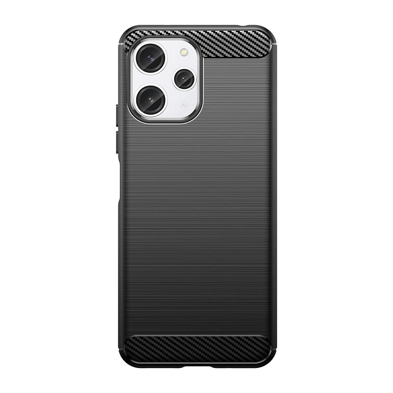 Flexible carbon pattern case for Xiaomi Redmi 12 Carbon Case - black_6