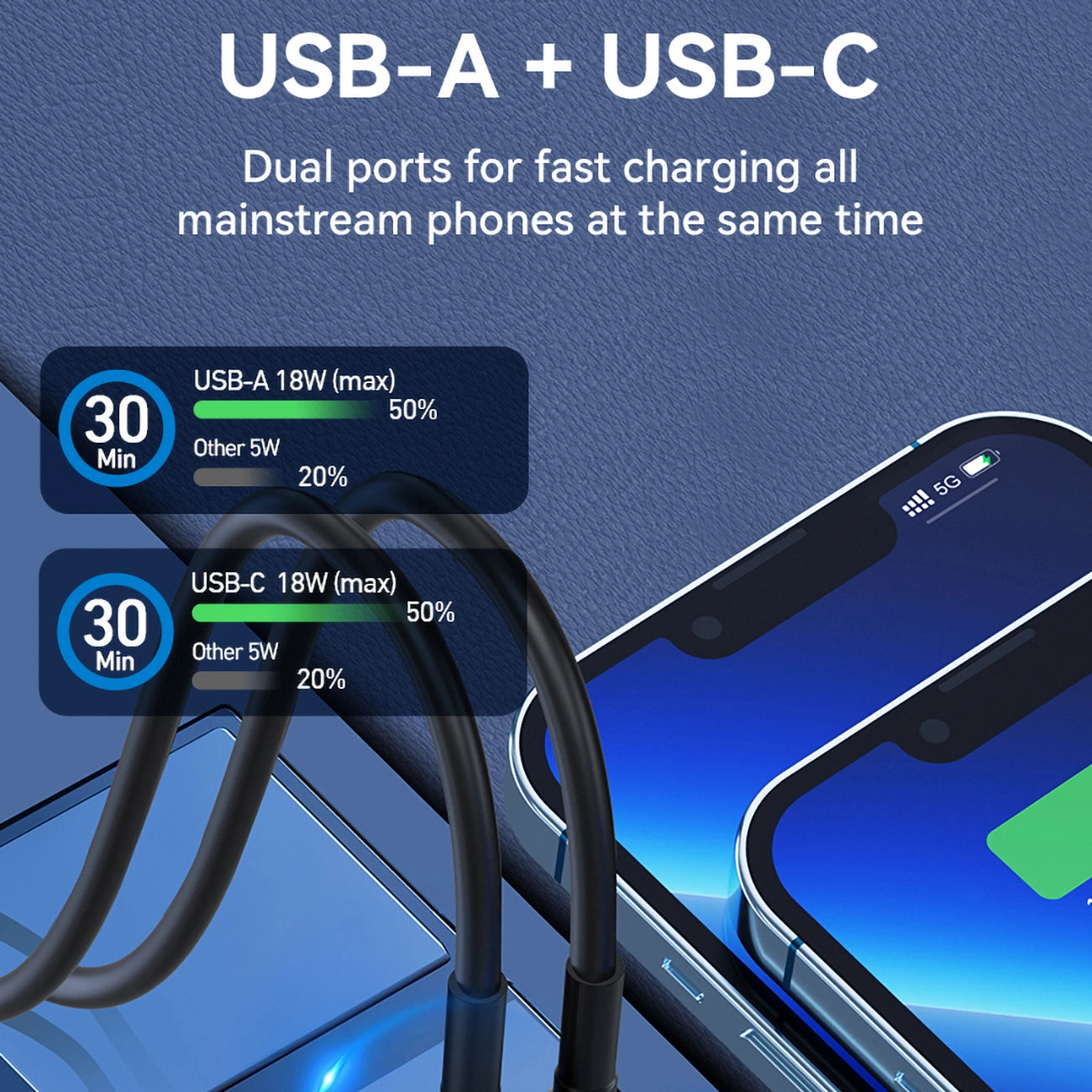 Wozinsky WDCCAC USB-C USB-A 36W car charger - black_7