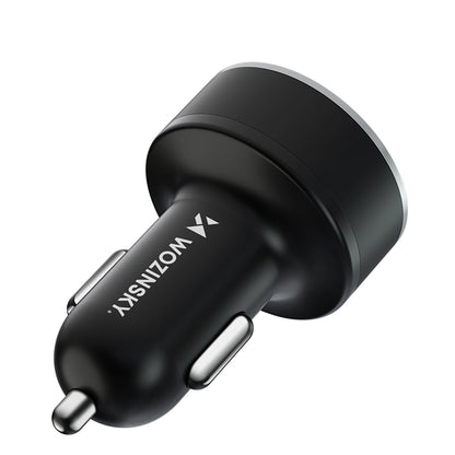 Wozinsky WDCCB Car Charger with Display 50W 2xUSB-C / 2xUSB-A - Black_2