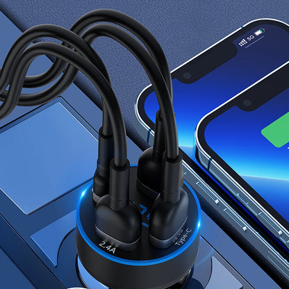 Wozinsky WDCCB Car Charger with Display 50W 2xUSB-C / 2xUSB-A - Black_6