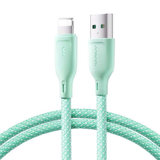 Joyroom Multi-Color Series S-A34 USB-A / Lightning 3A cable 1m - green_0