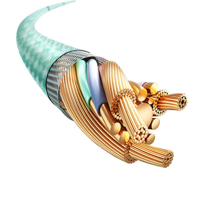 Joyroom Multi-Color Series S-A34 USB-A / Lightning 3A cable 1m - green_2