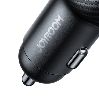 Joyroom JR-CCD04 30W 2x USB-C USB-A car charger with display - black_7