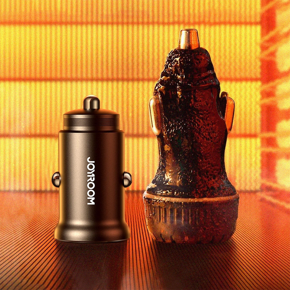 Joyroom JR-CCN06 30W 2x USB-C mini car charger metal - black_8