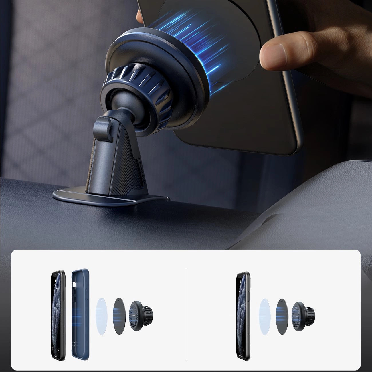 Joyroom JR-ZS356 magnetic cockpit phone holder - dark gray_11