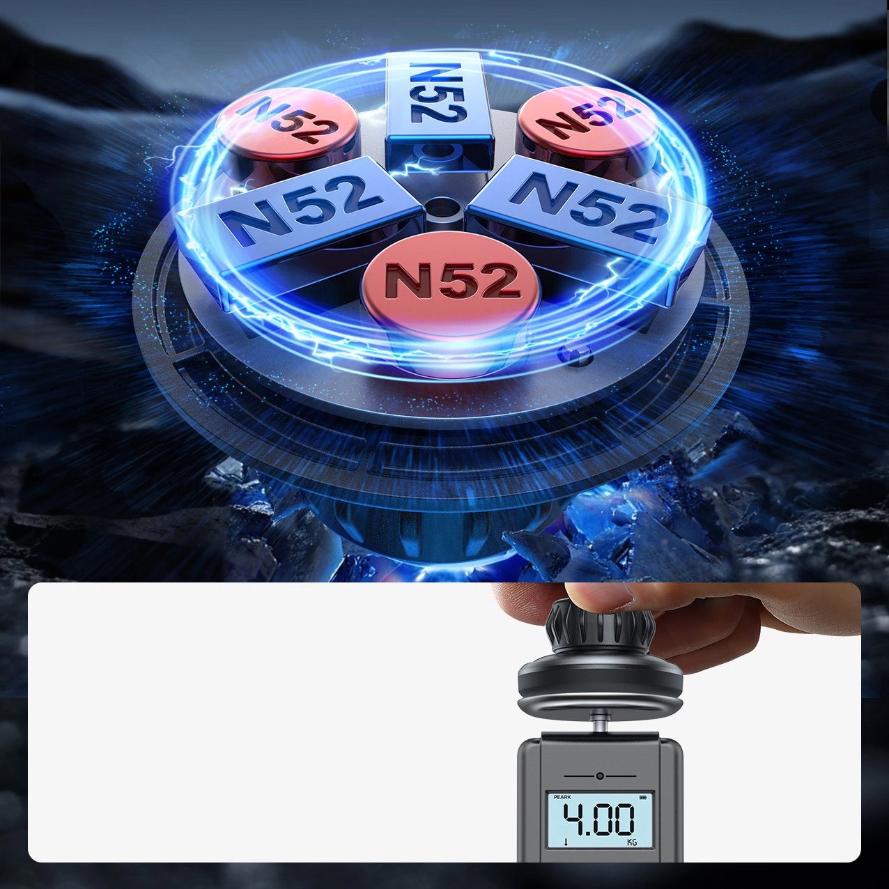 Joyroom JR-ZS356 magnetic cockpit phone holder - dark gray_7