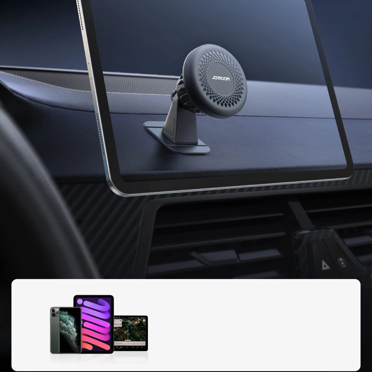 Joyroom JR-ZS356 magnetic cockpit phone holder - dark gray_9