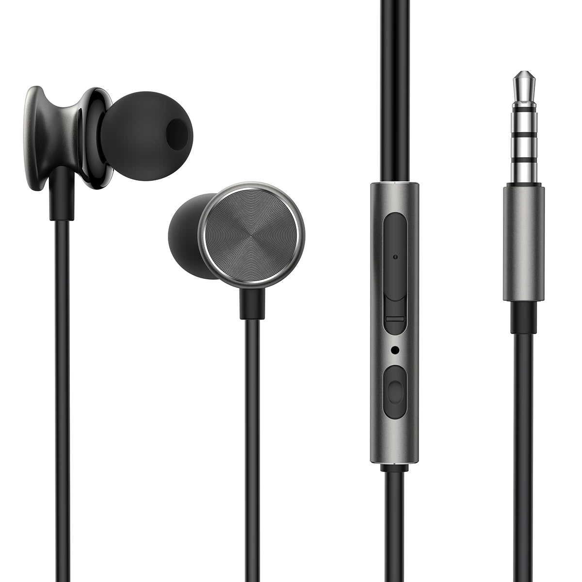 Joyroom Wired Series JR-EW03 wired in-ear headphones - dark gray_0