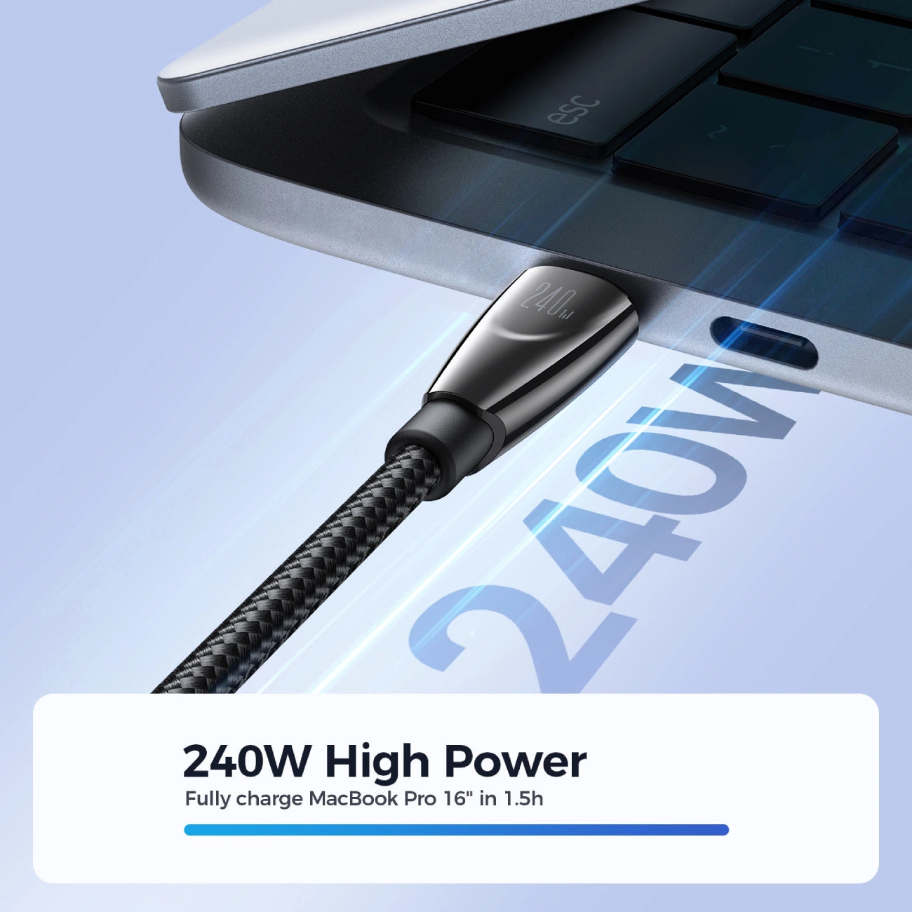 Joyroom Pioneer Series SA31-CC5 USB-C / USB-C cable 240W 1.2m - black_5