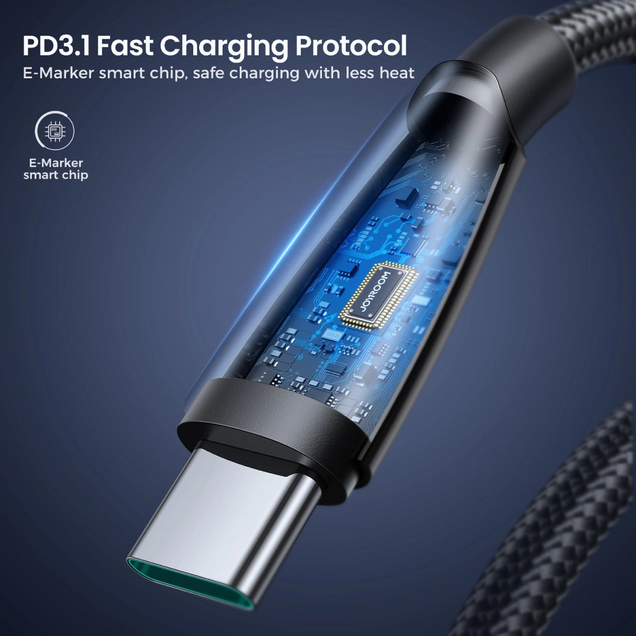 Joyroom Pioneer Series SA31-CC5 USB-C / USB-C cable 240W 1.2m - black_6