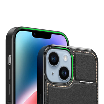 3in1 Wallet Case with Stand for iPhone 15 Plus MagSafe RFID Blocker Dux Ducis Rafi Mag - Black_14