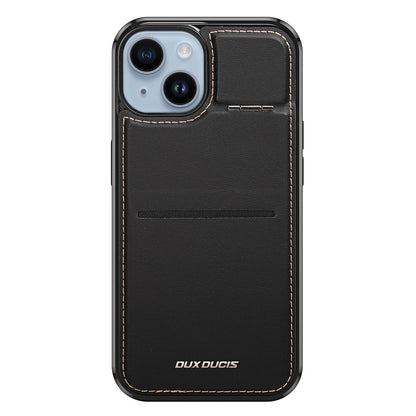 3in1 Wallet Case with Stand for iPhone 15 Plus MagSafe RFID Blocker Dux Ducis Rafi Mag - Black_1