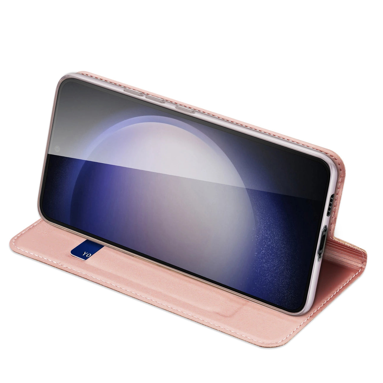 Wallet case with stand for Samsung Galaxy S23 FE Dux Ducis Skin Pro - pink_4