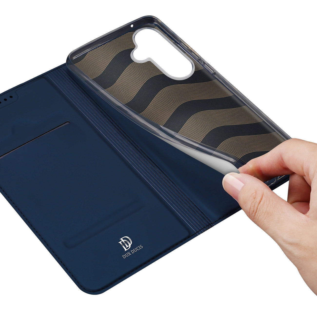 Wallet case with stand for Samsung Galaxy S23 FE Dux Ducis Skin Pro - blue_7