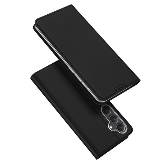 Wallet case with stand for Samsung Galaxy S23 FE Dux Ducis Skin Pro - black_0