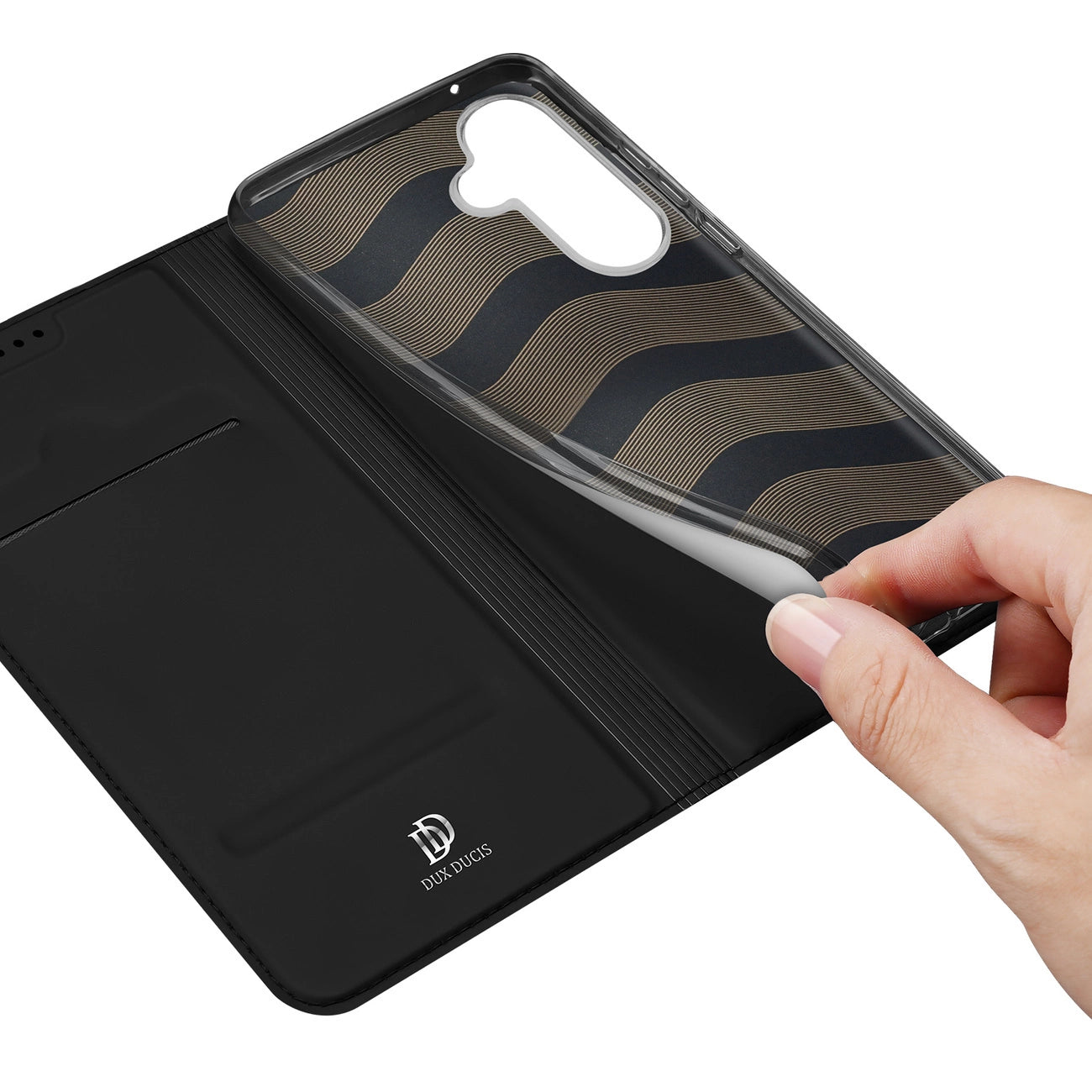 Wallet case with stand for Samsung Galaxy S23 FE Dux Ducis Skin Pro - black_7