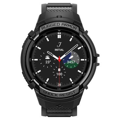 Spigen Rugged Armor Pro Case with Strap for Samsung Galaxy Watch 6 Classic (47mm) - Black_1