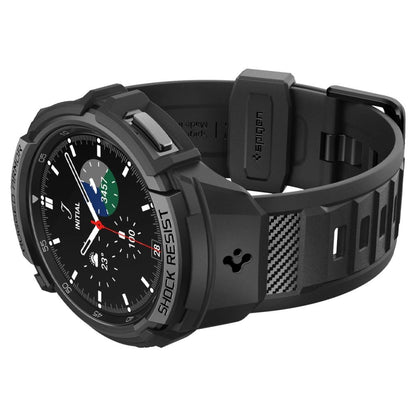 Spigen Rugged Armor Pro Case with Strap for Samsung Galaxy Watch 6 Classic (47mm) - Black_7