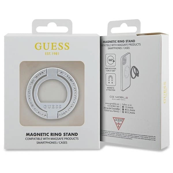 Guess MagSafe Ring Rhinestone holder - silver_3