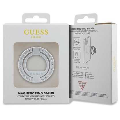 Guess MagSafe Ring Rhinestone holder - silver_3
