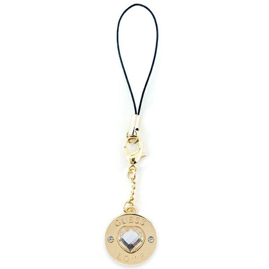 Guess case GUCPMHGLD Phone Strap Heart Diamond Charm with Rhinestones_0