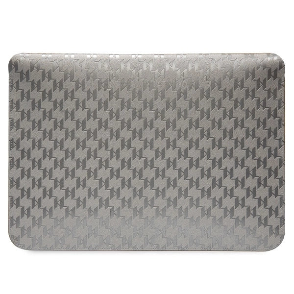 Karl Lagerfeld Saffiano Monogram Choupette case for a 14" laptop - silver_2