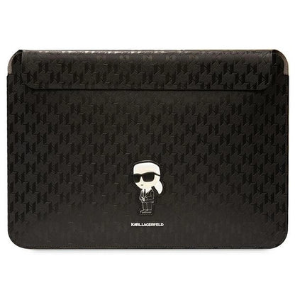 Karl Lagerfeld Saffiano Monogram Ikonik case for a 14" laptop - black_0