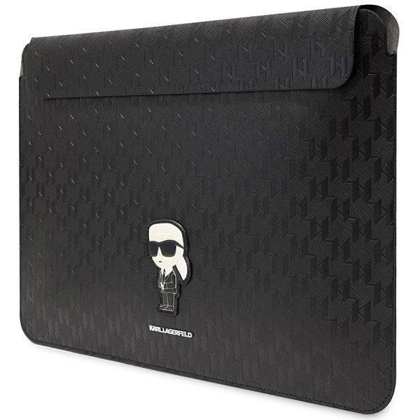 Karl Lagerfeld Saffiano Monogram Ikonik case for a 14" laptop - black_1