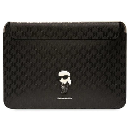 Karl Lagerfeld Saffiano Monogram Ikonik case for a 16" laptop - black_0