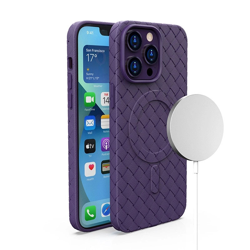 MagSafe Woven Case for iPhone 15 Pro Max - purple_0