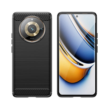 Flexible carbon pattern case for Realme 11 Pro / 11 Pro+ Carbon Case - black_2