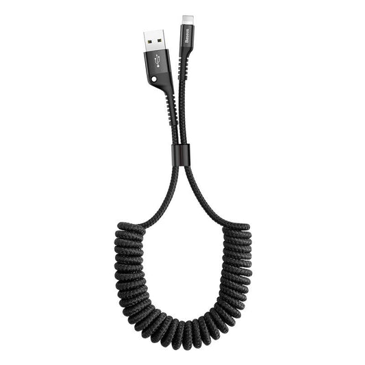 Baseus Spring-loaded cable Lightning 1m 2A (black)_0