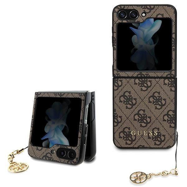 Guess 4G Charms Collection case for Samsung Galaxy Z Flip 5 - brown_0