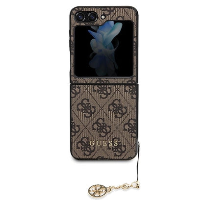 Guess 4G Charms Collection case for Samsung Galaxy Z Flip 5 - brown_1