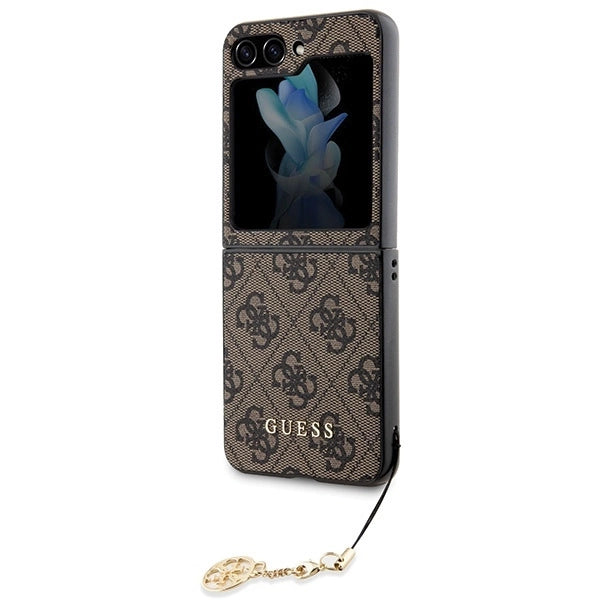 Guess 4G Charms Collection case for Samsung Galaxy Z Flip 5 - brown_5