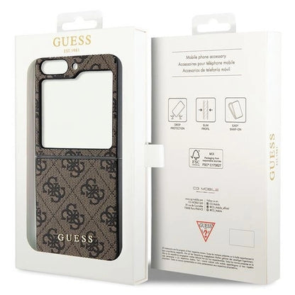 Guess 4G Charms Collection case for Samsung Galaxy Z Flip 5 - brown_7