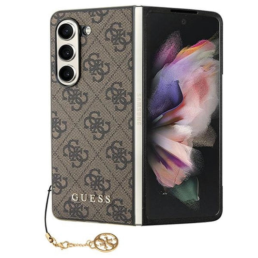 Guess GUHCZFD5GF4GBR F946 Z Fold5 brown/brown hardcase 4G Charms Collection_0