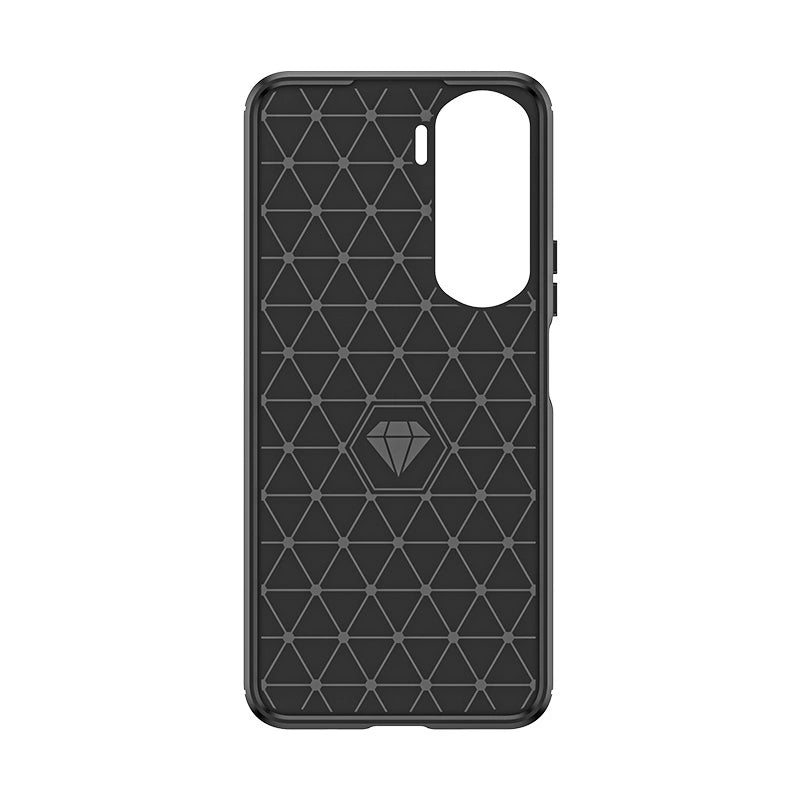 Carbon Case silicone case for Honor 90 Lite - black_3