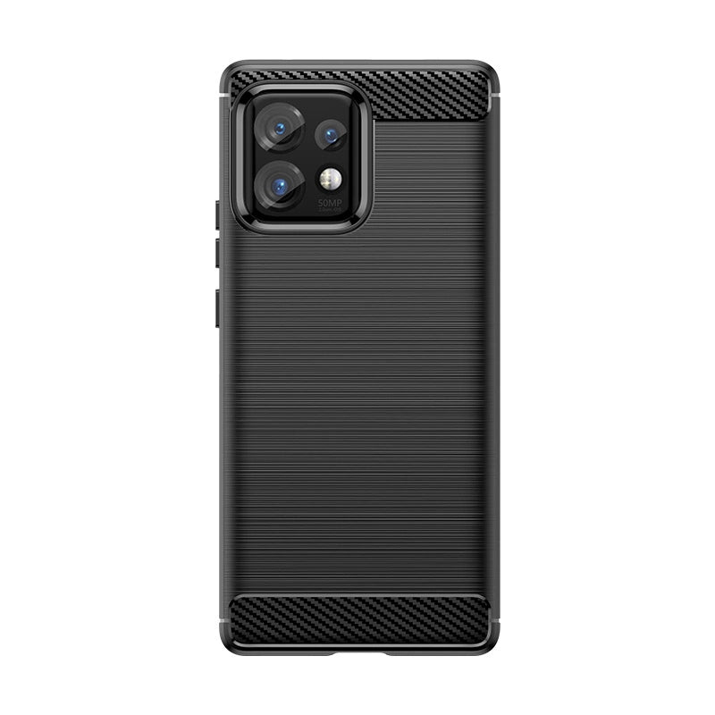 Carbon Case silicone case for Motorola Edge 40 Pro - black_0